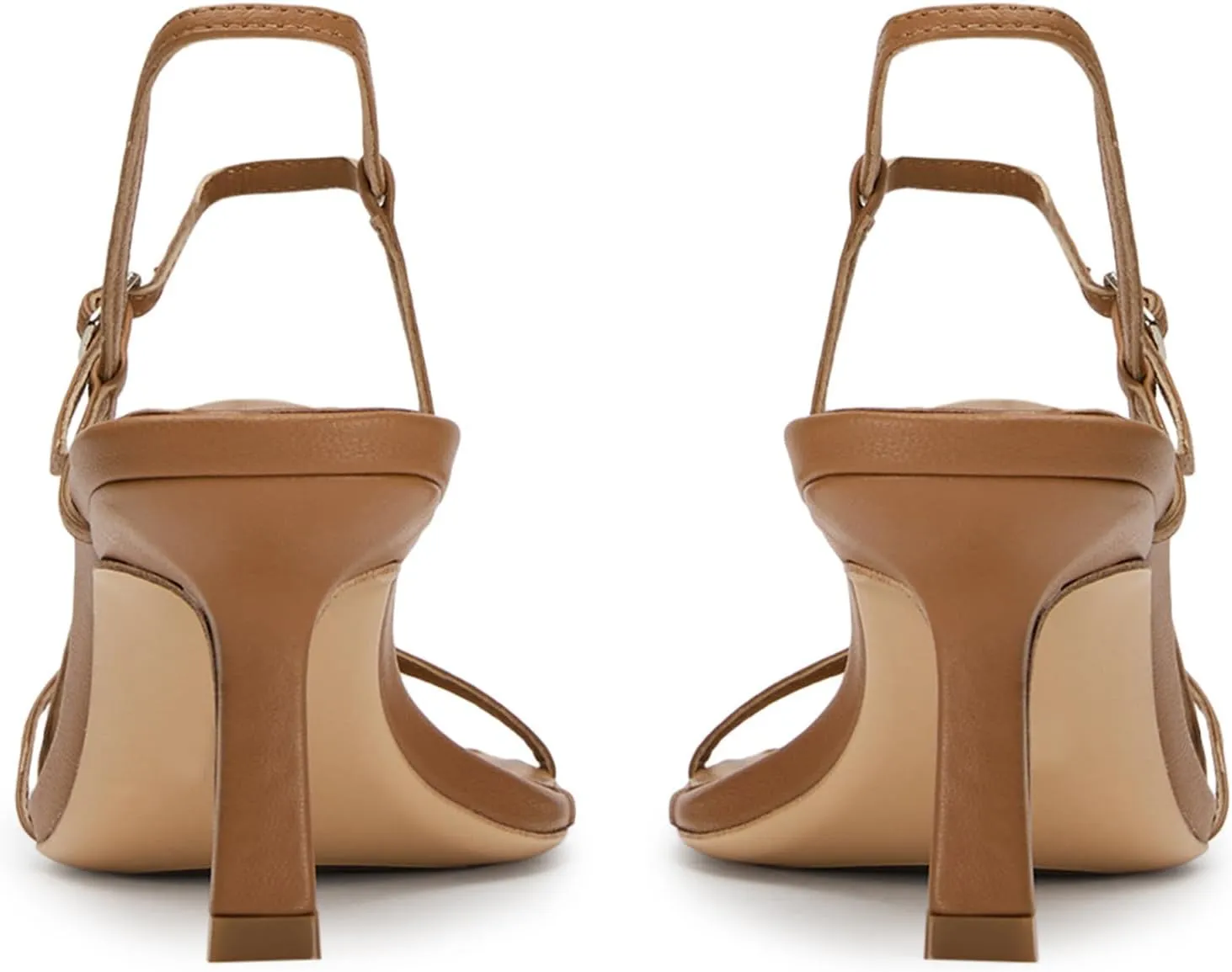 Womens Sandals Kitten Heels Open Round Toe Thin Ankle Strap Adjustable Buckle Slingback Stiletto Heels Dressy Wedding Shoes