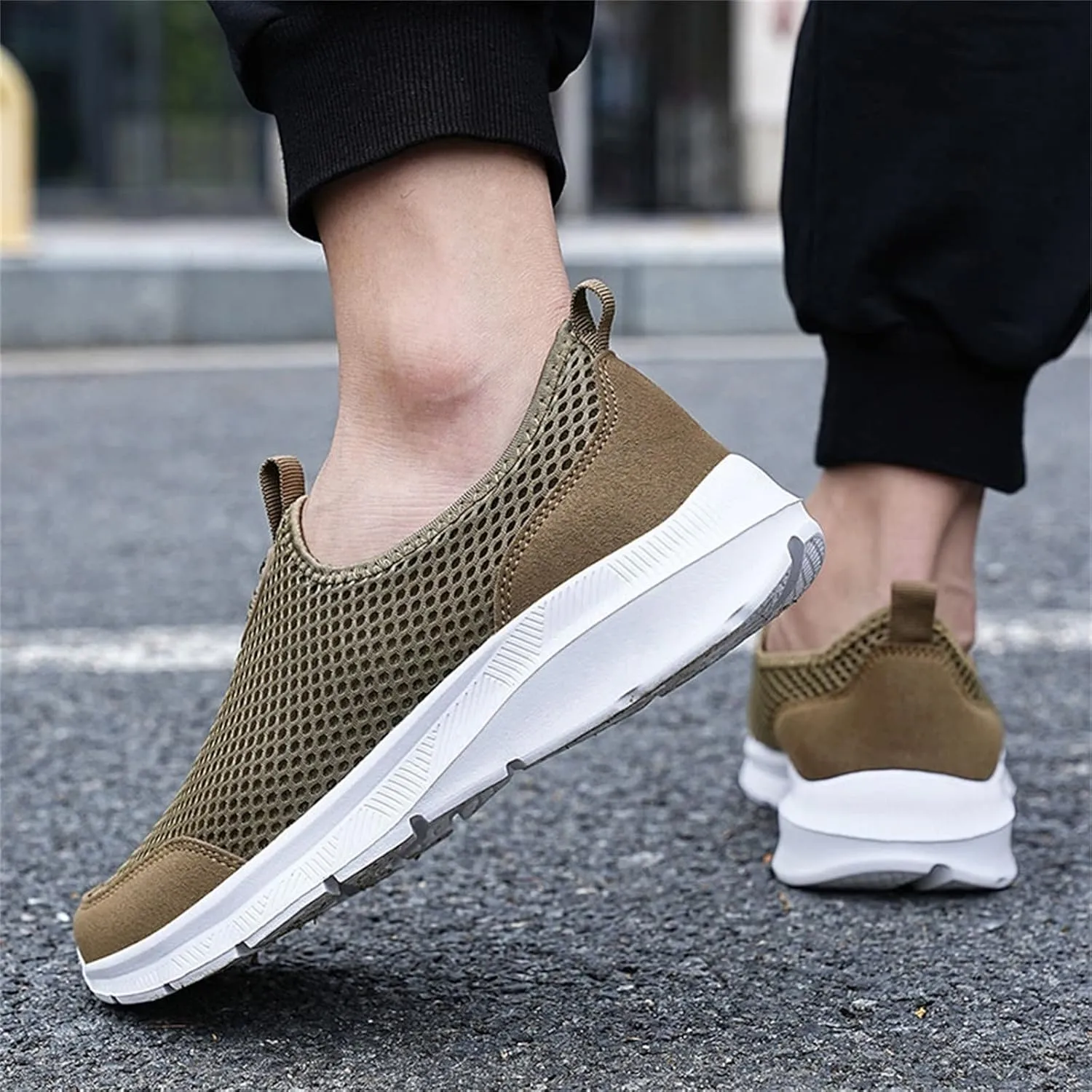 Womens Slip on Walking Shoes Comfort Lightweight Womens Tennis Shoes Fashion Slip On Shoes Casual White Sneakers Black Tennis Shoe Casual Loafers