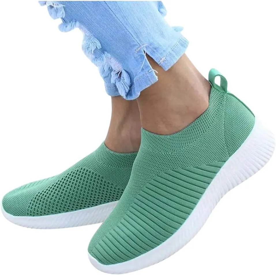 Women's Slip On Walking Shoes Running Comfortable Mens Running Shoes Loafers Shoes Dressy Casual Fashion Sneakers Slip On Tennis Shoe Casual Loafers