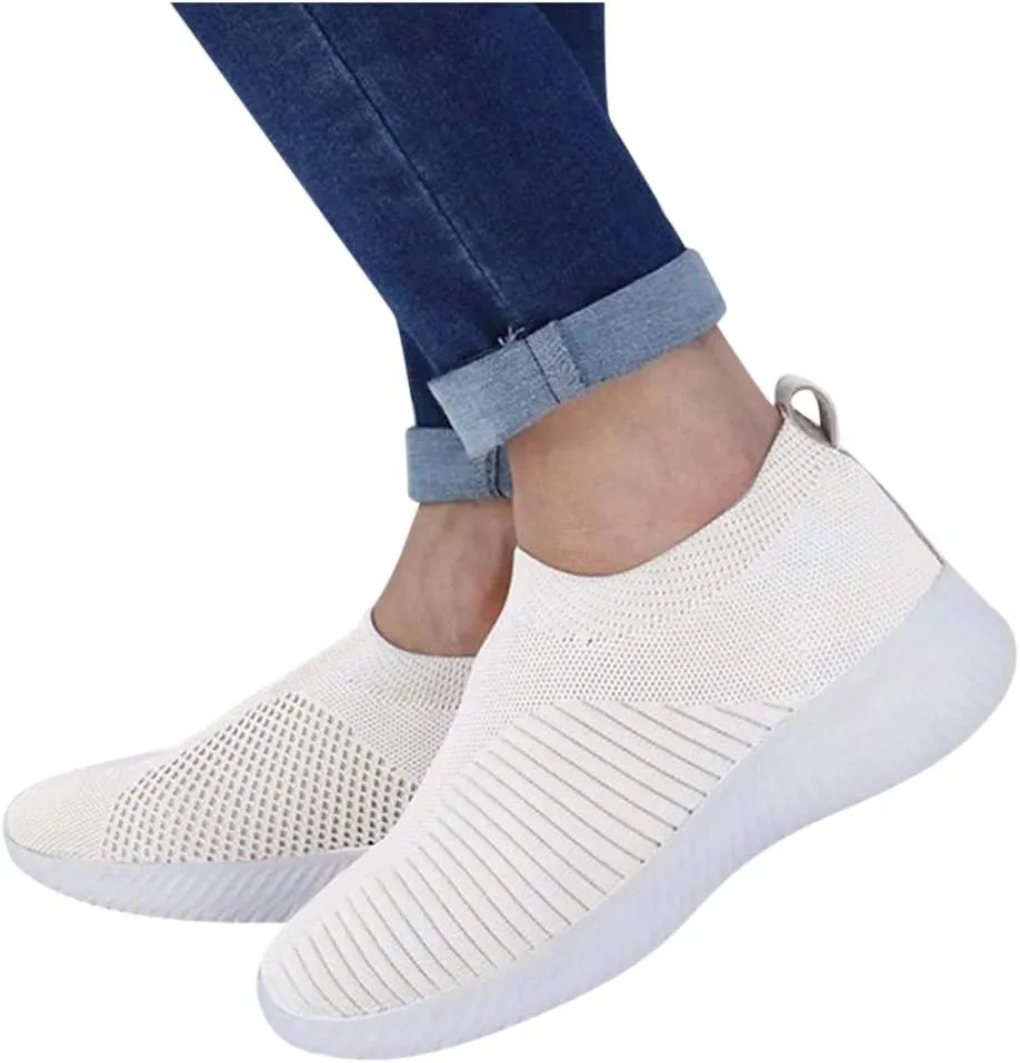 Women's Sneakers Athletic Sport Running Tennis Walking Shoes Slip On Shoes Women Sports Men's Casual Shoes Slip On Sneakers Waterproof Tennis Shoe Trainers Shoe