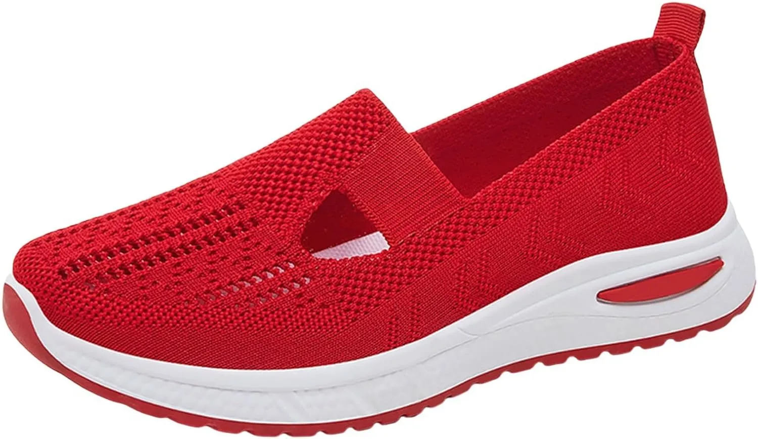 Women's Woven Orthopedic Breathable Soft Shoes Womens Tennis Shoes Mesh Slip On Shoes Casual Platform Sneakers Waterproof Tennis Shoe Loafers Casual Slip On