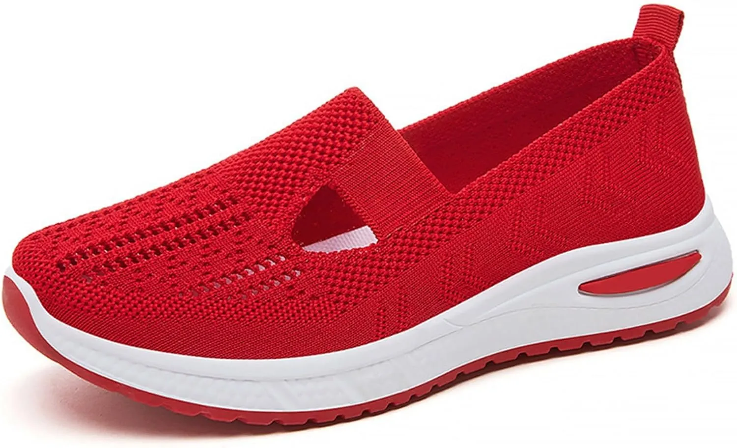 Women's Woven Orthopedic Breathable Soft Shoes Womens Tennis Shoes Mesh Slip On Shoes Casual Platform Sneakers Waterproof Tennis Shoe Loafers Casual Slip On