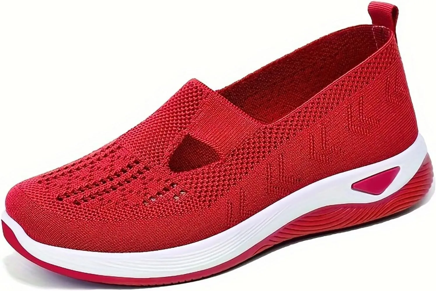 Women's Woven Orthopedic Breathable Soft Shoes Womens Tennis Shoes Mesh Slip On Shoes Casual Platform Sneakers Waterproof Tennis Shoe Loafers Casual Slip On