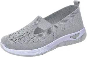 Women's Woven Orthopedic Breathable Soft Sole Slip On Shoes Women Winter Men's Casual Shoes Casual Sneakers Tennis Shoe Loafers Casual Slip On