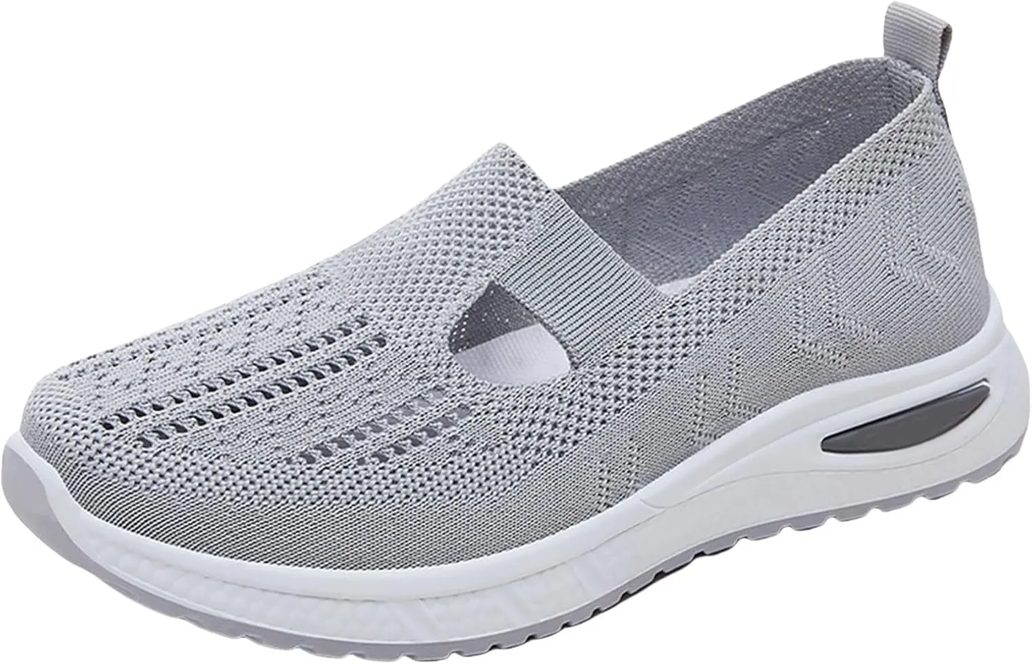 Women's Woven Orthopedic Breathable Soft Sole Tennis Shoes Men Mesh Casual Slip On Shoes Wedge Sneakers Black Tennis Shoe Loafers Casual Slip On